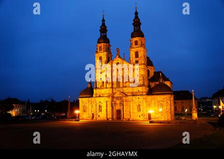 La Basilica di Fulda, Hessen, Germania, Europa Foto Stock