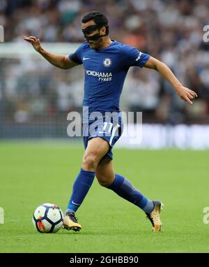 Il Pedro di Chelsea in azione durante la prima partita di campionato al Wembley Stadium di Londra. Data foto 20 agosto 2017. Il credito dovrebbe essere: David Klein/Sportimage via PA Images Foto Stock