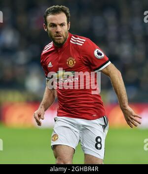 Juan Mata del Manchester United durante la prima partita di campionato al King Power Stadium, Leicester. Data foto 23 dicembre 2017. Il credito dovrebbe essere: Robin Parker/Sportimage via PA Images Foto Stock