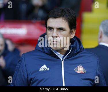 Chris Coleman manager di Sunderland durante la partita di campionato al Bramall Lane Stadium di Sheffield. Data foto 26 dicembre 2017. Il credito dovrebbe essere: Simon Bellis/Sportimage via PA Images Foto Stock