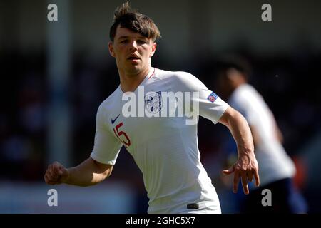 Bobby Duncan d'Inghilterra durante la partita di gruppo al Bank's Stadium, Walsall. Data foto 7 maggio 2018. Il credito d'immagine dovrebbe essere: Malcolm Couzens/Sportimage via PA Images Foto Stock