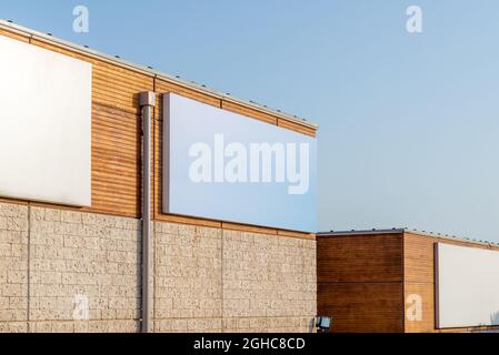 Mockup cartelloni vuoti per la promozione pubblicitaria Foto Stock