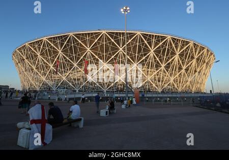 Vista generale dello stadio in vista della partita della Coppa del mondo FIFA 2018 del Gruppo G alla Volgograd Arena di Volgograd. Data foto 18 giugno 2018. Il credito dovrebbe essere: David Klein/Sportimage via PA Images Foto Stock