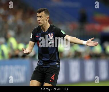 Ivan Perisic in azione in Croazia durante la partita di gruppo D della Coppa del mondo FIFA 2018 al Nizhny Novgorod Stadium, Nizhny Novgorod. Data foto 21 giugno 2018. Il credito dovrebbe essere: David Klein/Sportimage via PA Images Foto Stock