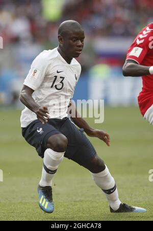 Ngolo Kante di Francia durante la gara di Coppa del mondo FIFA 2018 di gruppo C allo stadio Luzhniki di Mosca. Data foto 26 giugno 2018. Il credito dovrebbe essere: David Klein/Sportimage via PA Images Foto Stock