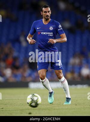 Davide Zappacosta di Chelsea in azione durante la partita di calcio pre-stagione allo Stamford Bridge Stadium di Londra. Data foto 7 agosto 2018. Il credito dovrebbe essere: David Klein/Sportimage via PA Images Foto Stock