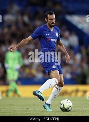 Davide Zappacosta di Chelsea in azione durante la partita di calcio pre-stagione allo Stamford Bridge Stadium di Londra. Data foto 7 agosto 2018. Il credito dovrebbe essere: David Klein/Sportimage via PA Images Foto Stock