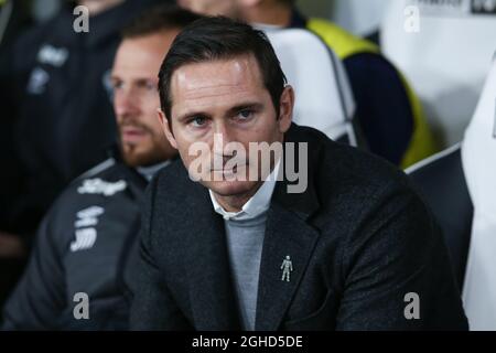 Frank Lampard della contea di Derby durante la partita del campionato Sky Bet al Pride Park Stadium di Derby. Data foto: 17 dicembre 2018. Il credito d'immagine dovrebbe essere: James Wilson/Sportimage via PA Images Foto Stock