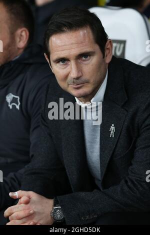 Frank Lampard della contea di Derby durante la partita del campionato Sky Bet al Pride Park Stadium di Derby. Data foto: 17 dicembre 2018. Il credito d'immagine dovrebbe essere: James Wilson/Sportimage via PA Images Foto Stock