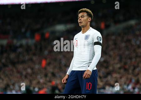 DELE Alli d'Inghilterra durante la gara di qualificazione UEFA euro 2020 al Wembley Stadium di Londra. Data foto 22 marzo 2019. Il credito d'immagine dovrebbe essere: James Wilson/Sportimage via PA Images Foto Stock