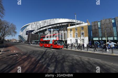 Una panoramica generale del nuovo stadio White Hart Lane, sede del Tottenham Hotspur FC, durante la partita del Test Event al Tottenham Hotspur Stadium di Londra. Data foto: 24 marzo 2019. Il credito dovrebbe essere: Robin Parker/Sportimage via PA Images Foto Stock