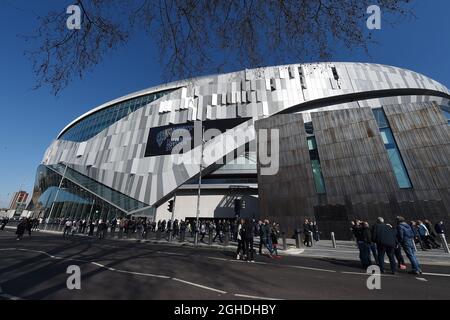 Una panoramica generale del nuovo stadio White Hart Lane, sede del Tottenham Hotspur FC, durante la partita del Test Event al Tottenham Hotspur Stadium di Londra. Data foto: 24 marzo 2019. Il credito dovrebbe essere: Robin Parker/Sportimage via PA Images Foto Stock