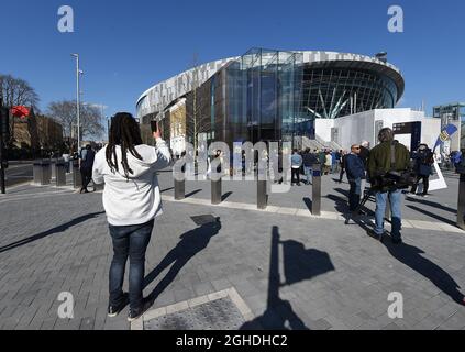 Una panoramica generale del nuovo stadio White Hart Lane, sede del Tottenham Hotspur FC, durante la partita del Test Event al Tottenham Hotspur Stadium di Londra. Data foto: 24 marzo 2019. Il credito dovrebbe essere: Robin Parker/Sportimage via PA Images Foto Stock