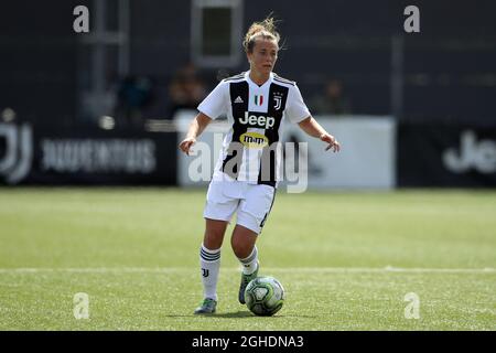 Aurora Galli di Juventus durante la Serie A Femminile match presso il Centro Juventus di Vinovo. Data foto: 14 aprile 2019. Il credito d'immagine dovrebbe essere: Jonathan Moscrop/Sportimage via PA Images Foto Stock