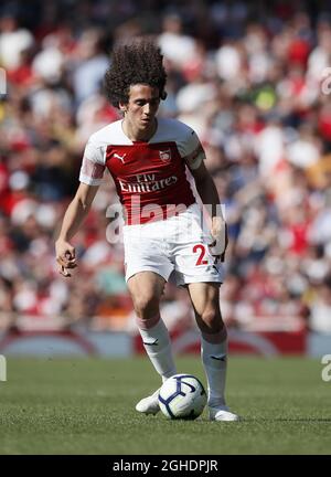 Matteo Guendouzi dell'Arsenal durante la partita della Premier League all'Emirates Stadium di Londra. Data foto: 21 aprile 2019. Il credito dovrebbe essere: David Klein/Sportimage via PA Images Foto Stock