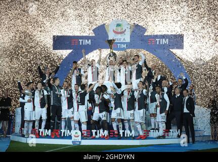 Juventus campioni d'Italia durante la Serie A partita allo Stadio Allianz di Torino. Data foto: 19 maggio 2019. Il credito d'immagine dovrebbe essere: Jonathan Moscrop/Sportimage via PA Images Foto Stock