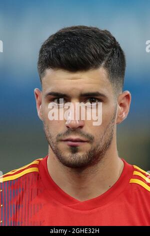 Aaron Caricol di Spagna durante la partita UEFA Under-21 Championship 2019 a Renato Dall'Ara, Bologna. Data foto: 16 giugno 2019. Il credito d'immagine dovrebbe essere: Jonathan Moscrop/Sportimage via PA Images Foto Stock