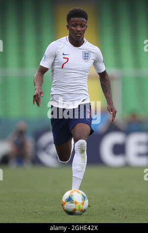 Demarai Grey of England durante la partita UEFA Under-21 Championship 2019 a Dino Manuzzi, Cesena. Data foto: 21 giugno 2019. Il credito d'immagine dovrebbe essere: Jonathan Moscrop/Sportimage via PA Images Foto Stock