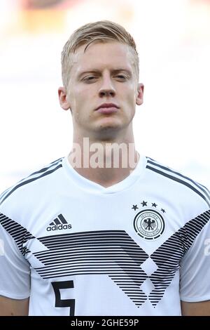 Timo Baumgartl in Germania durante la partita UEFA Under-21 Championship a Renato Dall'Ara, Bologna. Data foto: 27 giugno 2019. Il credito d'immagine dovrebbe essere: Jonathan Moscrop/Sportimage via PA Images Foto Stock