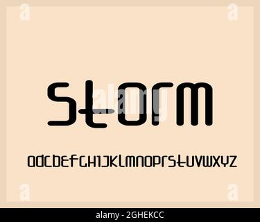 Caratteri alfabetici e numeri eleganti. Scritta classica design minimal Fashion. Tipografia caratteri moderni e Numbers.Modern. Illustrazione vettoriale Illustrazione Vettoriale