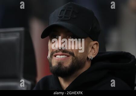 Samuel Castillejo dell'AC Milan raffigurato nell'area executive prima della partita della Serie A a a Giuseppe Meazza, Milano. Data foto: 20 ottobre 2019. Il credito d'immagine dovrebbe essere: Jonathan Moscrop/Sportimage via PA Images Foto Stock