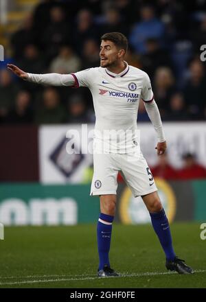 Jorginho di Chelsea durante la partita della Premier League a Turf Moor, Burnley. Data foto: 26 ottobre 2019. Il credito dovrebbe essere: Simon Bellis/Sportimage via PA Images Foto Stock