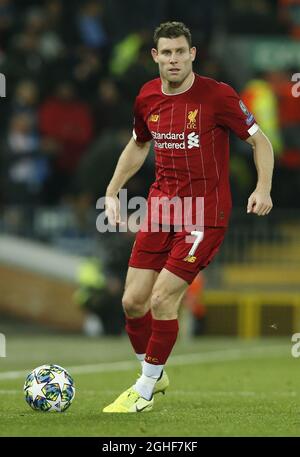 James Milner di Liverpool durante la partita UEFA Champions League ad Anfield, Liverpool. Data foto: 27 novembre 2019. Il credito dovrebbe essere: Andrew Yates/Sportimage via PA Images Foto Stock