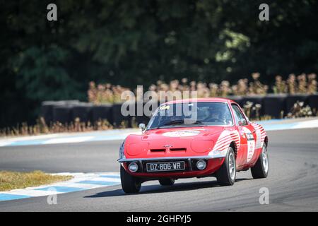 36 Melina Priam/Anne-Chantal Pauwels fra/fra Opel 1900 GT 1972, azione durante il Tour Auto 2021 il 1° settembre, in Francia. Foto Alexandre Guillaumot / DPPI Foto Stock