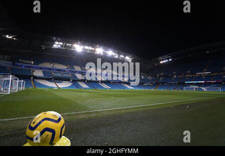 Vista generale dello stadio durante la partita della Premier League all'Etihad Stadium di Manchester. Data foto: 19 febbraio 2020. Il credito dovrebbe essere: Andrew Yates/Sportimage via PA Images Foto Stock