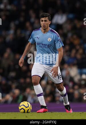 Rodrigo di Manchester City durante la partita della Premier League all'Etihad Stadium di Manchester. Data foto: 19 febbraio 2020. Il credito dovrebbe essere: Andrew Yates/Sportimage via PA Images Foto Stock