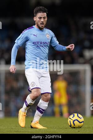 David Silva di Manchester City durante la partita della Premier League all'Etihad Stadium di Manchester. Data foto: 19 febbraio 2020. Il credito dovrebbe essere: Andrew Yate via PA Images Foto Stock
