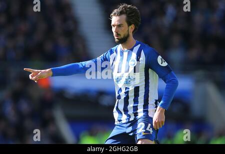 BrightonÕs Davy Proepper durante la partita della Premier League all'American Express Community Stadium, Brighton e Hove. Data foto: 29 febbraio 2020. Il credito dovrebbe essere: Paul Terry/Sportimage via PA Images Foto Stock