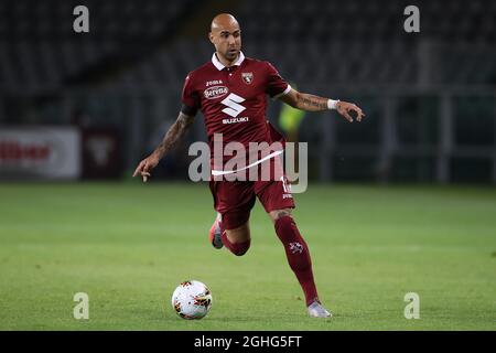 L'attaccante italiano del Torino FC Simone Zaza durante la Serie A allo Stadio Grande Torino. Data foto: 23 giugno 2020. Il credito d'immagine dovrebbe essere: Jonathan Moscrop/Sportimage via PA Images Foto Stock