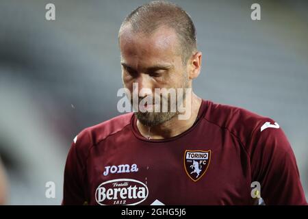 Il difensore italiano del Torino FC Lorenzo De Silvestri durante la serie A allo Stadio Grande Torino. Data foto: 23 giugno 2020. Il credito d'immagine dovrebbe essere: Jonathan Moscrop/Sportimage via PA Images Foto Stock