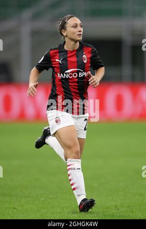 Deborah Salvatori Rinaldi di AC Milan durante la Serie A Femminile a Giuseppe Meazza, Milano. Data foto: 5 ottobre 2020. Il credito d'immagine dovrebbe essere: Jonathan Moscrop/Sportimage via PA Images Foto Stock