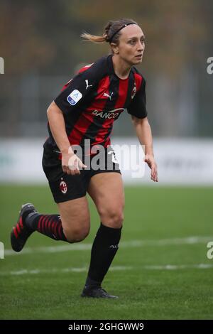 Deborah Salvatori Rinaldi di AC Milan durante la Serie a Femminile Match al Centro Sportivo Vismara di Milano. Data foto: 15 novembre 2020. Il credito d'immagine dovrebbe essere: Jonathan Moscrop/Sportimage via PA Images Foto Stock