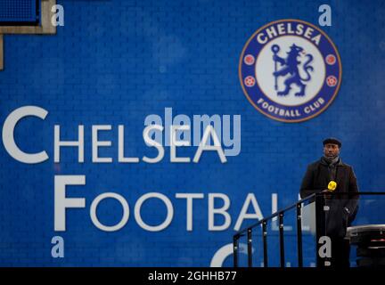 L'ex attaccante del Chelsea Jimmy Floyd Hasselbaink è visto durante la partita di fa Cup allo Stamford Bridge, Londra. Data foto: 24 gennaio 2021. Il credito dovrebbe essere: Paul Terry/Sportimage via PA Images Foto Stock