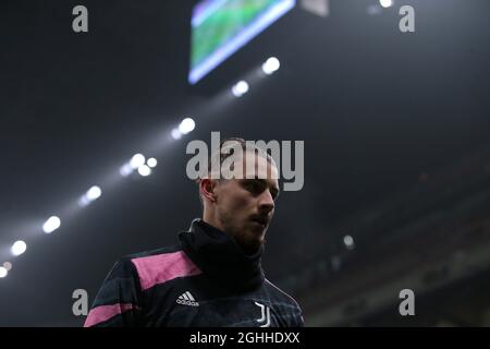 Radu Dragusin di Juventus durante la partita Coppa Italia a Giuseppe Meazza, Milano. Data foto: 2 febbraio 2021. Il credito d'immagine dovrebbe essere: Jonathan Moscrop/Sportimage via PA Images Foto Stock