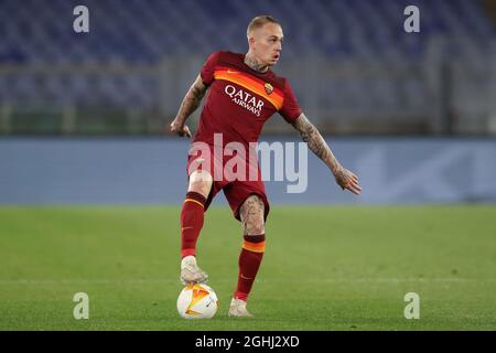 Roma, Italia, 6 maggio 2021. Rick Karsdorp di AS Roma durante la partita della UEFA Europa League allo Stadio Olimpico di Roma. Il credito d'immagine dovrebbe essere: Jonathan Moscrop / Sportimage via PA Images Foto Stock