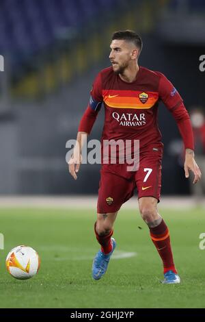 Roma, Italia, 6 maggio 2021. Lorenzo Pellegrini di AS Roma durante la partita della UEFA Europa League allo Stadio Olimpico di Roma. Il credito d'immagine dovrebbe essere: Jonathan Moscrop / Sportimage via PA Images Foto Stock