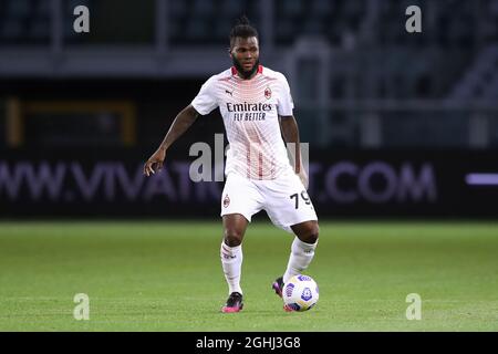 Torino, 12 maggio 2021. Franck Kessie di AC Milan durante la Serie A allo Stadio Grande Torino. Il credito d'immagine dovrebbe essere: Jonathan Moscrop / Sportimage via PA Images Foto Stock