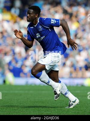 Louis Saha di Everton durante la partita della Premier League tra Everton V Liverpool a Londra. Foto Stock