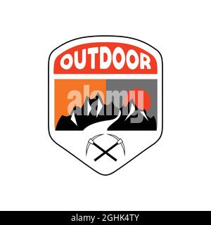 design esterno con logo che può essere personalizzato con il nome del club in base alle vostre esigenze Illustrazione Vettoriale