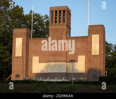 Amersfoort, Paesi Bassi - 3 settembre 2021. Il monumento belga si trova sulla Amersfoortse Berg. I soldati belgi lo costruirono dopo la prima guerra mondiale Foto Stock