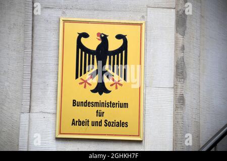 Ministero federale del lavoro e degli affari sociali (Arbeit und Soziales), Berlino Foto Stock