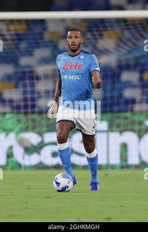 Napoli, Italia. 06 settembre 2021. Juan Jesus della SSC Napoli durante la partita di calcio amichevole tra la SSC Napoli e Benevento Calcio allo stadio Diego Armando Maradona di Napoli, 6 settembre 2021. Foto Cesare Purini/Insidefoto Credit: Ininsidefoto srl/Alamy Live News Foto Stock