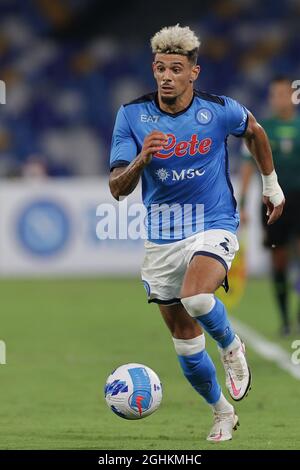 Napoli, Italia. 06 settembre 2021. Kevin Malcuit della SSC Napoli durante la partita di calcio amichevole tra la SSC Napoli e Benevento Calcio allo stadio Diego Armando Maradona di Napoli (Italia), 06 settembre 2021. Foto Cesare Purini/Insidefoto Credit: Ininsidefoto srl/Alamy Live News Foto Stock