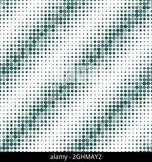Modello senza giunture diagonale a mezzitoni, illustrazione vettoriale. Sfondo geometrico astratto con molti piccoli punti. Colori monocromatici, Illustrazione Vettoriale