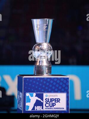 Dusseldorf, Germania. 05 settembre 2021. Super Cup Pokal, Handball Super Cup 2021, THW Kiel (KI) - TBV Lemgo Lippe 30:29, su 04.09.2021 a Duesseldorf/Germania. Â Credit: dpa/Alamy Live News Foto Stock