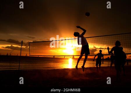 St Kilda Beach atmosfera 15.03.2012. Formula 1 World Championship, Rd 1, Australian Grand Prix, Melbourne, Australia Foto Stock